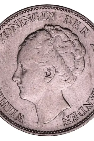 Oferta limitowana 1 Gulden 1922-1931 Wilhelmina ZFr+