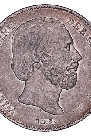 Ostatnia szansa ½ Gulden 1857-1868 Willem III ZFr+