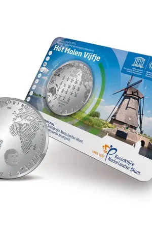 5 Euro 2014 Molen Vijfje UNC Coincard Popularny