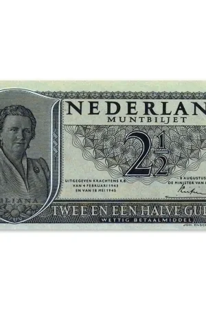 Nowość 2,5 Gulden Juliana 1949 ZFr