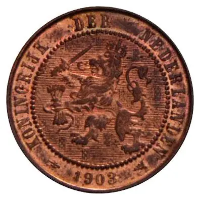 2½ Cent 1903-1906 Wilhelmina 2e type ZFr Premium