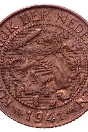 Wyprzedaż 1 Cent 1937-1941 Wilhelmina Pr