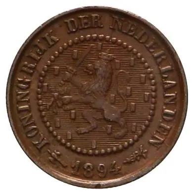 Najlepsza cena ½ Cent 1891-1901 Wilhelmina 1e type ZFr