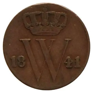½ Cent 1841-1843 Willem II ZFr Najlepsza cena