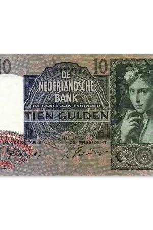 Tylko dziś 10 Gulden Meisje met druiven 1940 Zfr