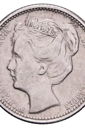 Oryginalny 25 Cent 1901-1906 Wilhelmina ZFr