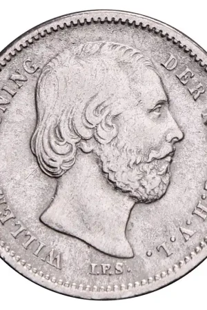 25 Cent 1887 Willem III Fr+ Wyprzedaż