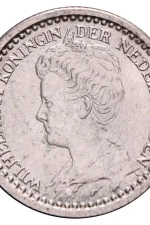 Oferta limitowana 10 Cent 1910-1925 Wilhelmina ZFr+