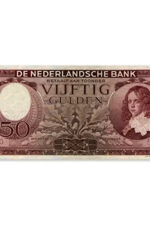 50 Gulden "Stadhouder Willem III" 1945 Zfr Premium