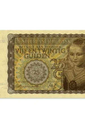 25 Gulden Prinsesje 1940 Zfr Autentyczny