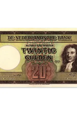 20 Gulden Stadhouder Willem III 1945 Zfr Nowość