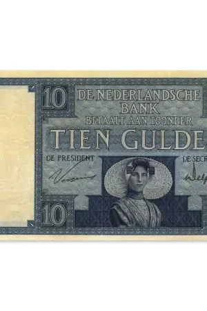 Popularny 10 Gulden Zeeuws Meisje 1924 Fr