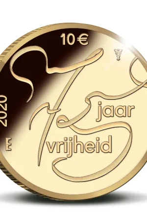 Kup teraz 75 jaar vrijheid Tientje Nederland 2020 Goud Proof