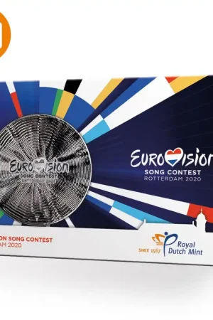 Najlepsza cena 65 jaar Eurovisie Songfestival Penning in coincard