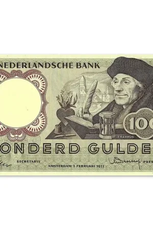 Kup teraz 100 Gulden Erasmus 1953 ZFr+
