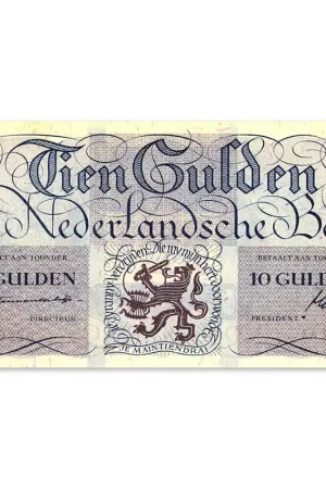Najlepsza cena 10 Gulden Lieftinck Tientje 1945 ZFr