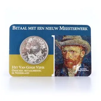 Niska cena 5 Euro 2003 Van Gogh Vijfje UNC Coincard