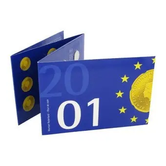 Laatste Jaarset Nederland guldenmunten 2001 FDC Kup teraz