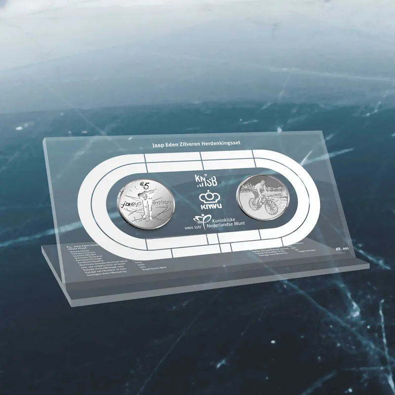 Jaap Eden Zilveren Herdenkingsset Autentyczny