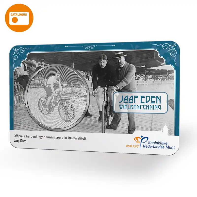 Jaap Eden Wielrenpenning in coincard Promocja