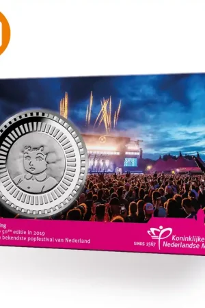 50 jaar Pinkpop Penning in coincard Wysoka jakość