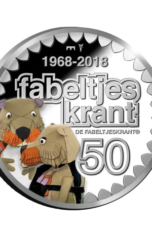 Premium Publiekskeuze Ed en Willem Bever Penning 2018 Zilver Proof