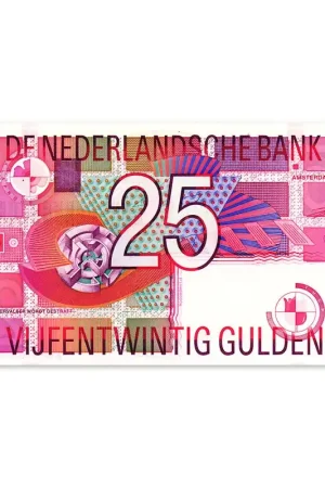 25 Gulden Roodborstje 1989 UNC Autentyczny