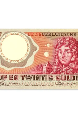 Wyprzedaż 25 Gulden Huygens 1955 ZFr
