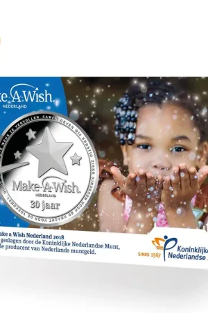 30 jaar Make-A-Wish Nederland Penning in coincard Premium