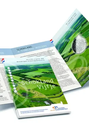 Autentyczny Schokland Vijfje 2018 Zilver Proof
