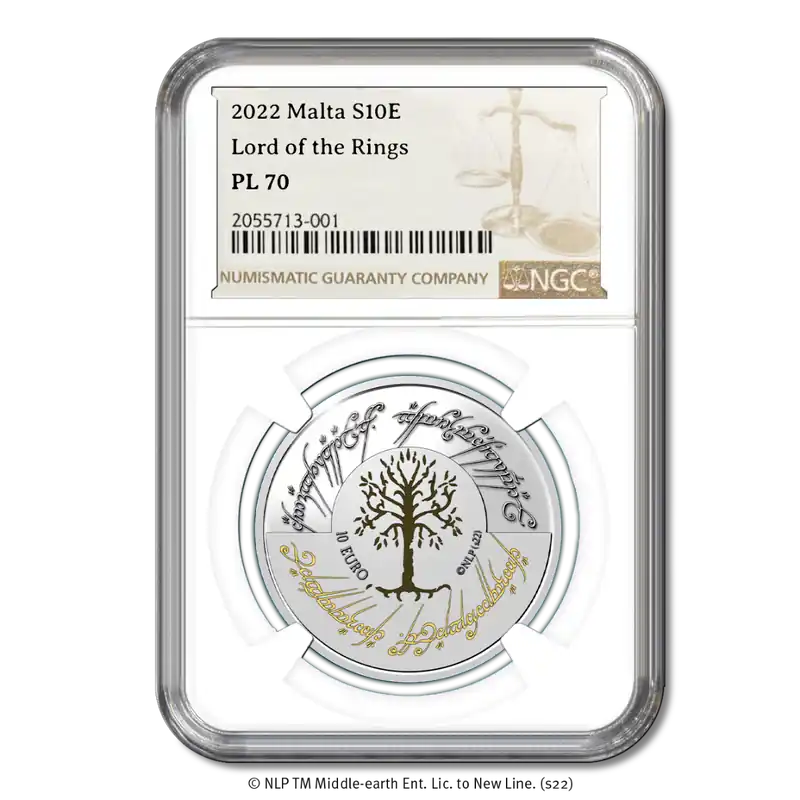 Ostatnia szansa Malta 10 Euro 2022 'The Lord of the Rings’ Zilver Prooflike PL70