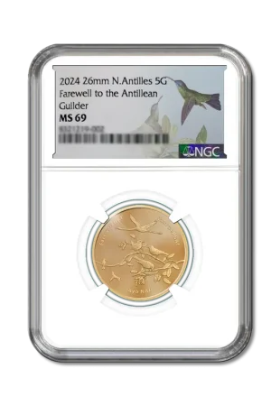 Curaçao en Sint Maarten 5 Gulden 2024 ‘Afscheid NAf’ (MS69) - Koninklijke Nederlandse munt Najlepsza cena