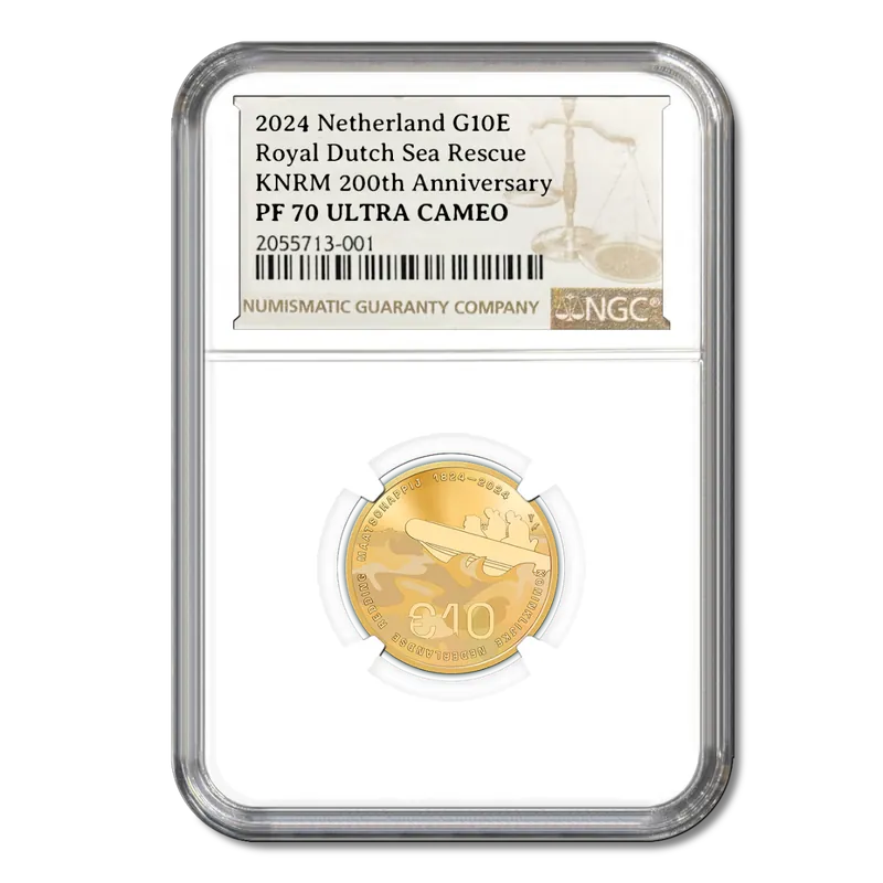 KNRM 200 Jaar 2024 Gouden Tientje PF 70 Darmowa dostawa