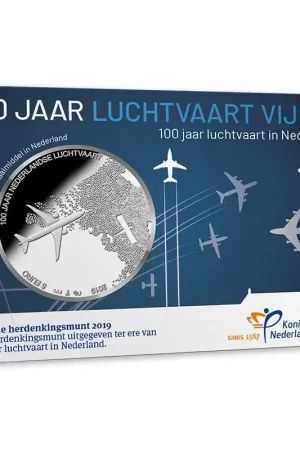 5 Euro 2019 Luchtvaart UNC Coincard Oryginalny