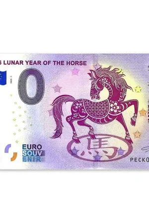 0 Euro Biljet "Jaar van het Paard" Darmowa dostawa
