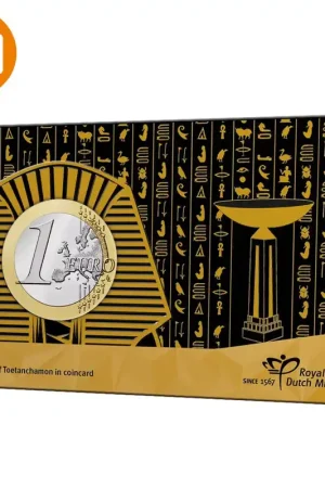 Popularny 100 jaar Toetanchamon in coincard