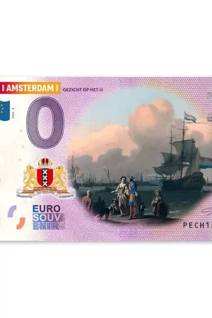 0 Euro Biljet "Gezicht op het IJ" - kleur Wyprzedaż