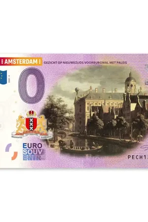 0 Euro Biljet "Nieuwezijds Voorburgwal" - kleur Oferta