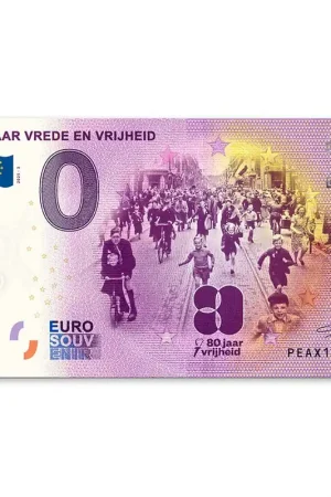 0 Euro Biljet "80 Jaar Vrede en Vrijheid" Promocja