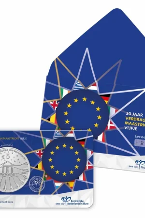 Verdrag van Maastricht Vijfje 2022 Eerste Dag Uitgifte Szybka dostawa