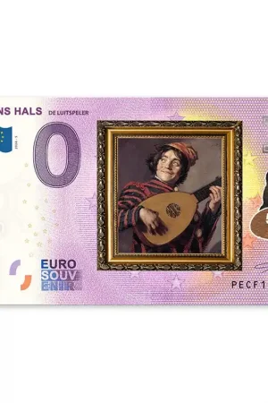 0 Euro Biljet - Frans Hals - De Luitspeler - kleur Bezpieczna płatność
