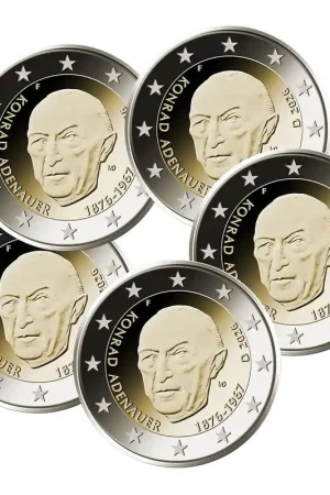 Duitsland 2 Euro Set "Adenauer" 2026 Autentyczny