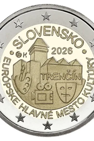 Szybka dostawa Slowakije 2 Euro "Trenčín" 2026