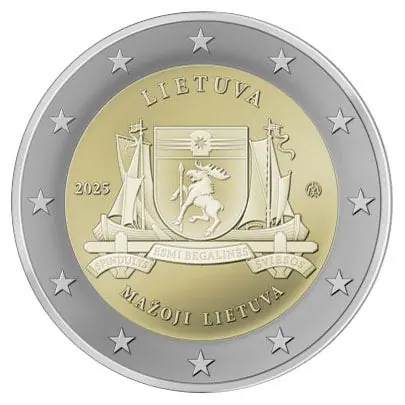 Oryginalny Litouwen 2 Euro "Mažoji Lietuva" 2025