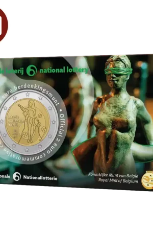 België 2 Euro "Nationale Loterij" 2025 BU Coincard NL - Koninklijke Nederlandse Munt Niska cena