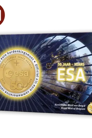 Szybka dostawa België 2,5 Euro "50 jaar ESA" 2025 BU Coincard NL