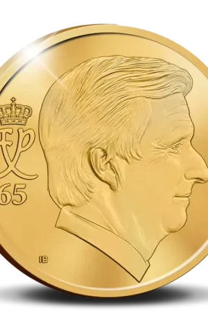 Oryginalny België 12,5 Euro "Koning Filip 65 Jaar" 2025 Goud Proof