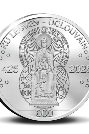 20 euromunt België 2025 ‘600 jaar KU Leuven - UC Louvain’ Zilver Proof Szybka dostawa