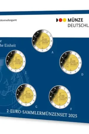 Oferta Duitsland 2 Euro Set "Duitse Eenheid" 2025 BU