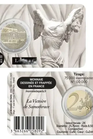 Nowość Frankrijk 2 Euro "Louvre" 2025 - Nikè